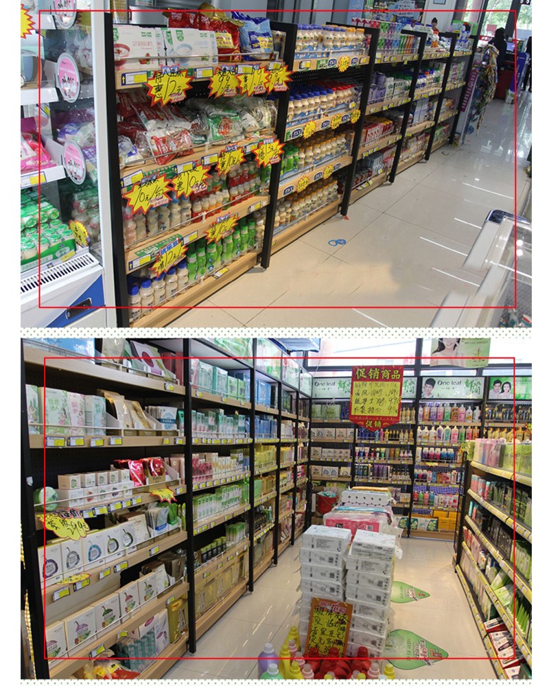 convenience store shelves steel wood shelf for store