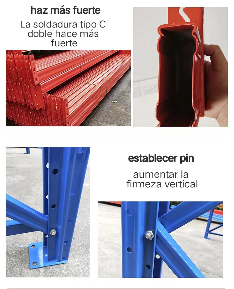 estantes selectivos de almacén estanterías de palets sistema de estanterías de palets de almacén